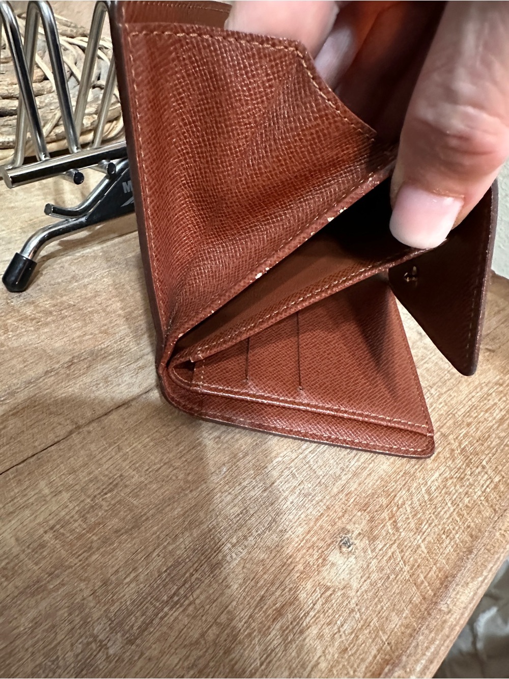 Louis Vuitton Brown & Gold Monogram Compact Wallet - Picture 10 of 14